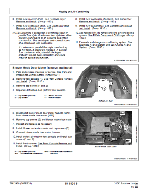 John Deere 310K Backhoe Loader Repair Technical Manual (S.N after E219607 - ) - Image 5