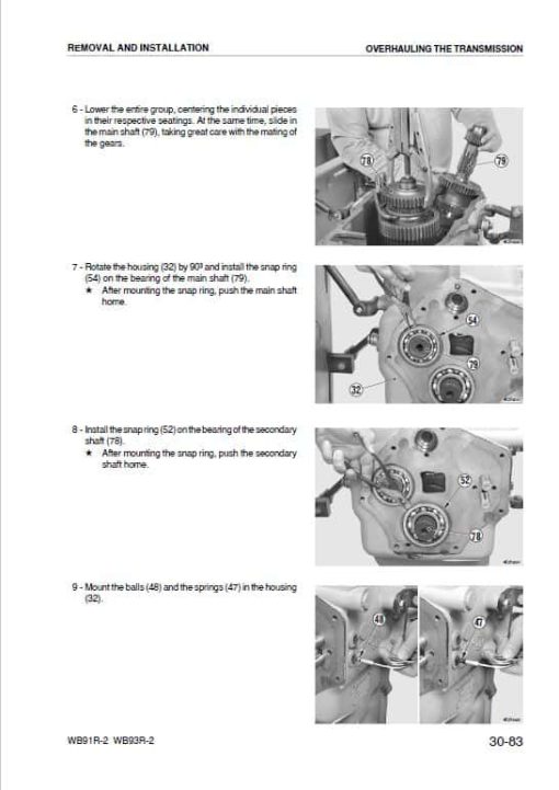 Komatsu WB91R-2, WB93R-2 Backhoe Loader Repair Service Manual - Image 5