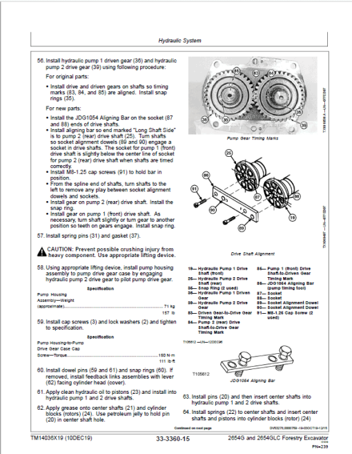 John Deere 2654G, 2654GLC Swing Excavator Repair Manual (S.N C260001 - & D260001 - ) - Image 5