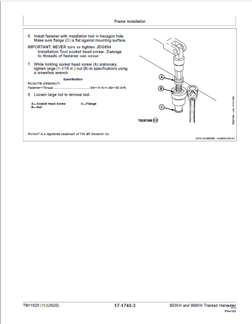 John Deere 903KH, 909KH Tracked Harvester Repair Technical Manual - Image 5