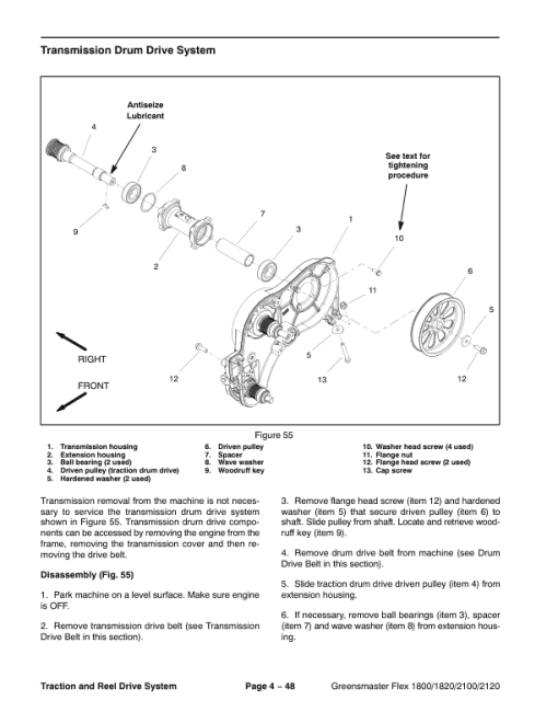 Toro Greensmaster Flex 1800, 1820, 2100, 2120 (Model 04041, 04040, 04044, 04045) Service Repair Manual - Image 5