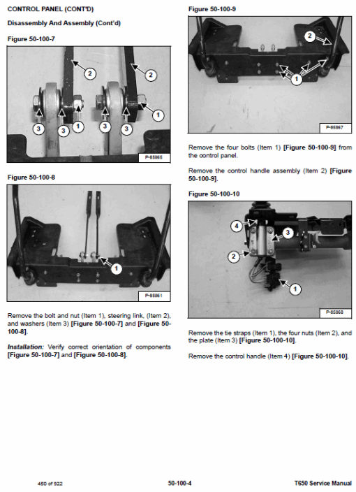 Bobcat T650 Loader Repair Service Manual - Image 4