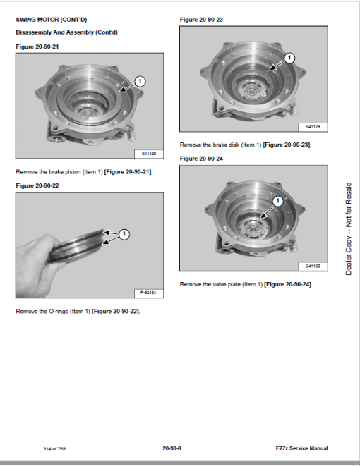 Bobcat E27Z Excavator Repair Service Manual - Image 5