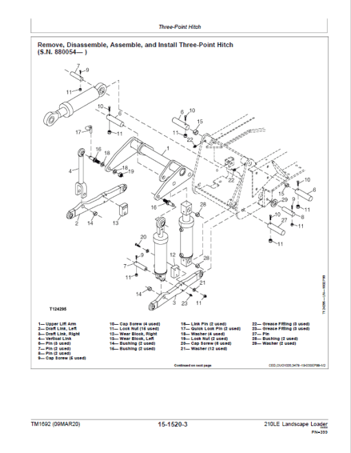 John Deere 210LE Landscape Loader Repair Technical Manual (S.N before – 888001) - Image 5