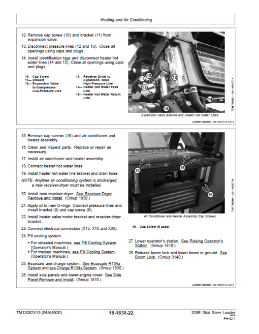 John Deere 326E SkidSteer Loader Technical Manual (Manual Controls - SN after G254998) - Image 5