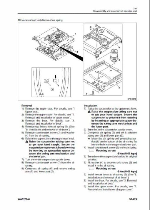 Komatsu WA1200-6 Wheel Loader Service Manual - Image 5