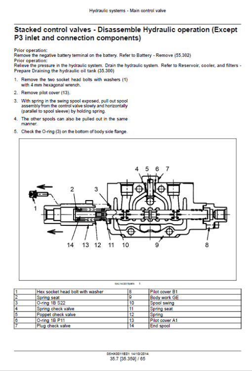 New Holland E35B Tier 4B Compact Excavator Service Manual - Image 5