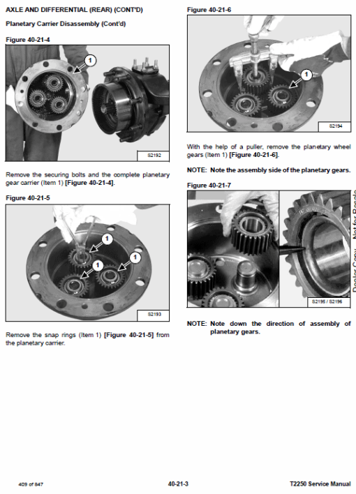 Bobcat T2250 Telescopic Handler Service Repair Manual - Image 5