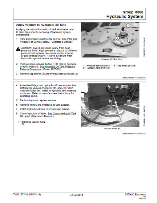 John Deere 350GLC Excavator Repair Technical Manual (PIN: 1F9350GX_C808001 & D808001 - ) - Image 5