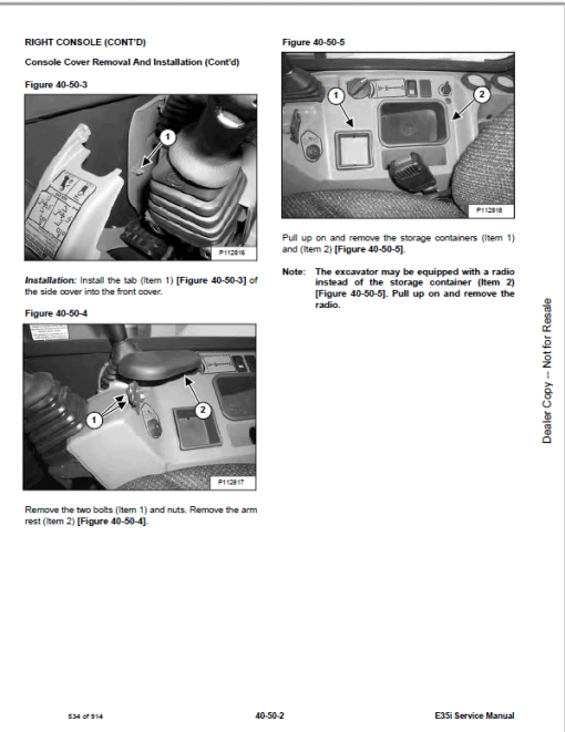 Bobcat E35i Excavator Repair Service Manual - Image 5