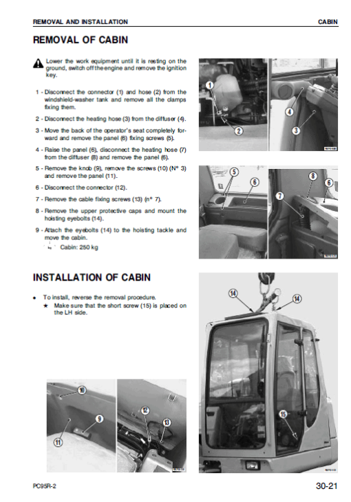 Komatsu PC95R-2 Excavator Service Manual - Image 6