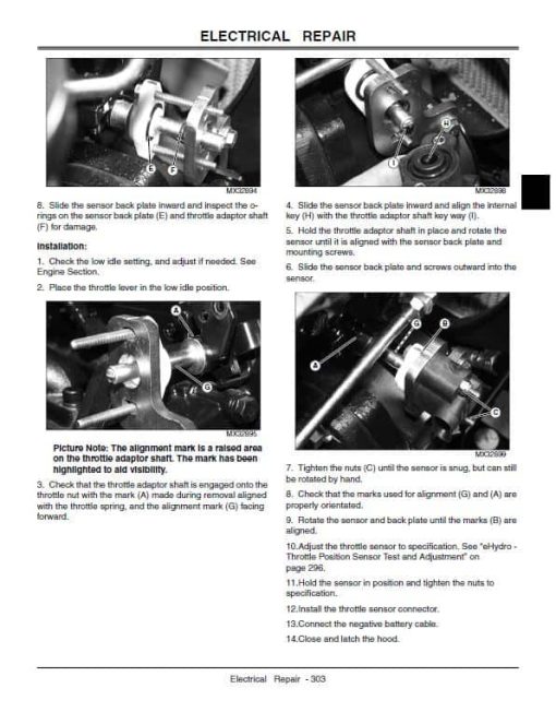 John Deere 4120, 4320, 4520, 4720 Compact Utility Tractors Technical Manual (Without Cab) - Image 3