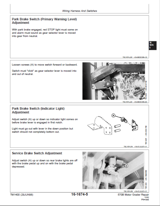 John Deere 570B Motor Grader Repair Technical Manual - Image 5