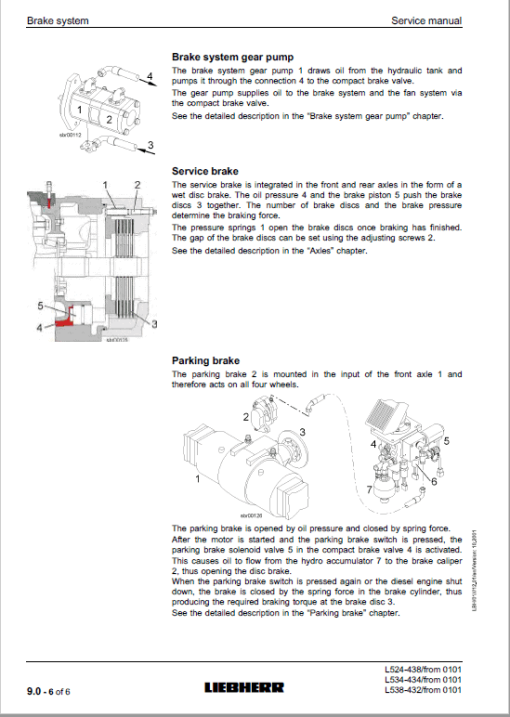 Liebherr L524, L534, L538 Wheel Loader Service Manual - Image 3