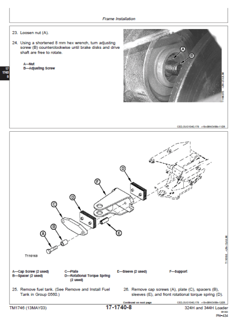 John Deere 324H, 344H Loader Repair Technical Manual - Image 4