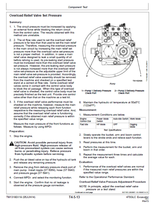 John Deere 470GLC Excavator Repair Technical Manual (S.N after C047001 - ) - Image 5