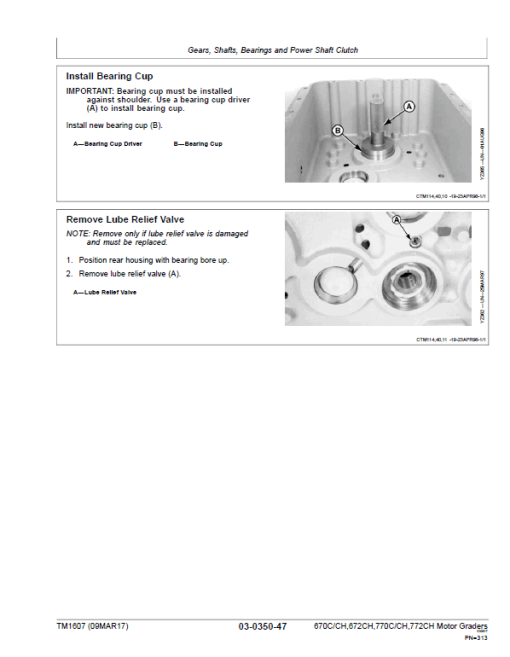 John Deere 670C, 670CH, 672CH, 770C, 770CH, 772CH Motor Grader Technical Manual - Image 5