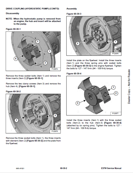 Bobcat E57W Excavator Repair Service Manual - Image 4