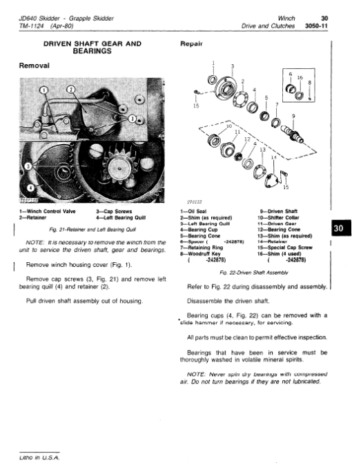 John Deere 640 Skidder Repair Technical Manual (TM1124) - Image 5