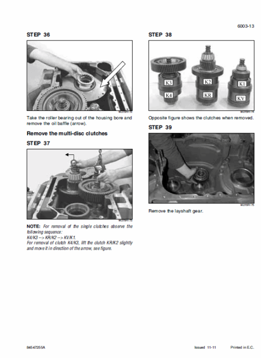 New Holland W270C, W300C Wheel Loader Service Manual - Image 5