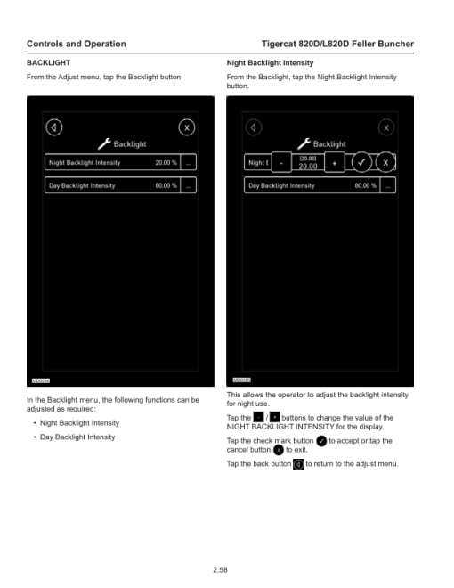 Tigercat 820D, L820D Feller Buncher Operators Manual & Schematics (SN 82011001 - 82022000) - Image 3