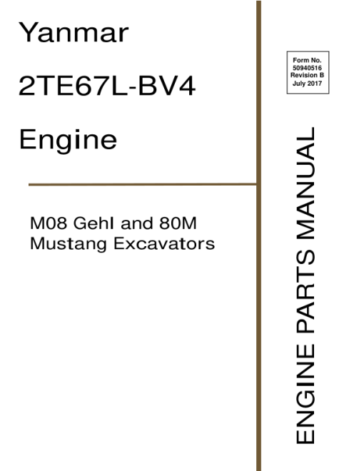 Gehl M08, Mustang 80M Compact Excavator Repair Service Manual - Image 3