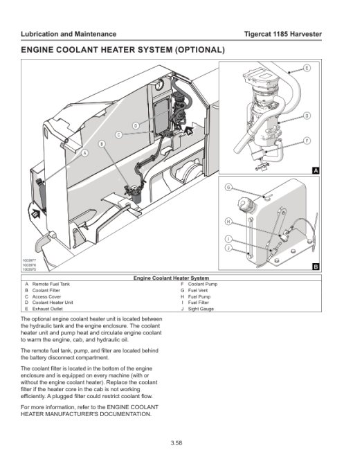 Tigercat 1185 Harvester Repair Service Manual (11850101 - 11850500) - Image 5