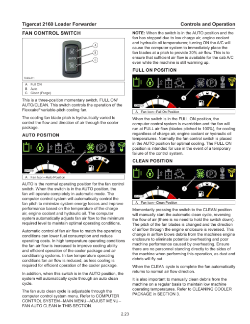 Tigercat 2160 Loader Forwarder Repair Service Manual (21600101 - 21600500) - Image 2