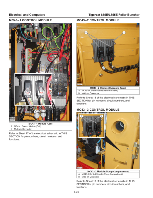 Tigercat 855E, L855E Feller Buncher Repair Service Manual - Image 5