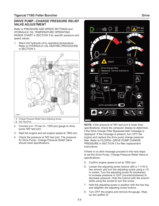 Tigercat 718G Feller Buncher Repair Service Manual (SN 7182001 - 7183000) - Image 5