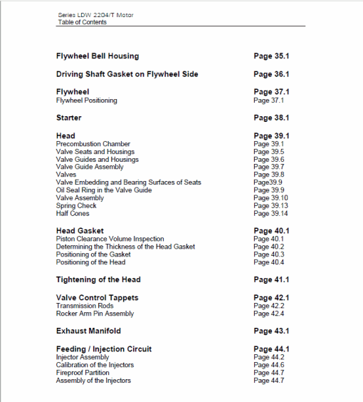 OM Pimespo LDW 2204/T CHD Engine For Forklift Trucks Shop Manual - Image 2