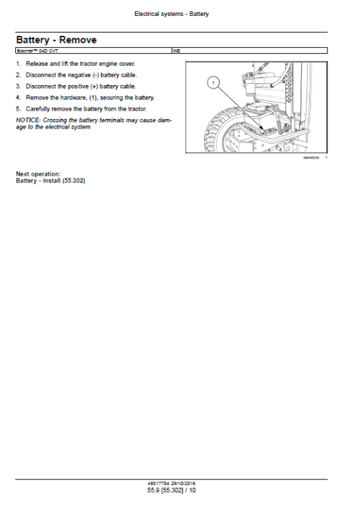 New Holland Boomer 54D CVT Tractor Service Manual - Image 5