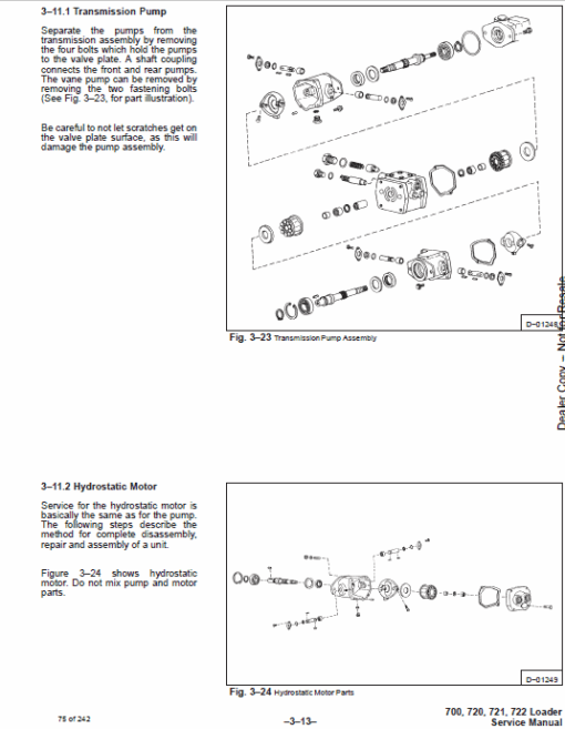 Bobcat 700, 720, 721 and 722 Skid-Steer Loader Service Manual - Image 7