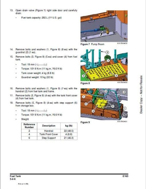 Bobcat E165 Compact Excavator Service Repair Manual - Image 5