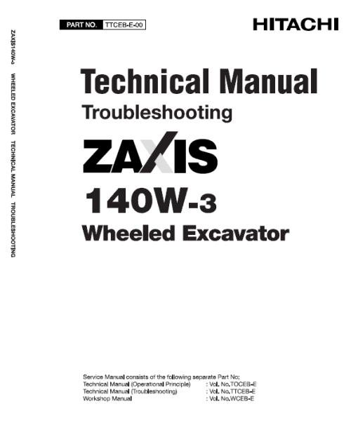 Hitachi ZX140-3 and ZX140-6 Excavator Service Repair Manual - Image 8