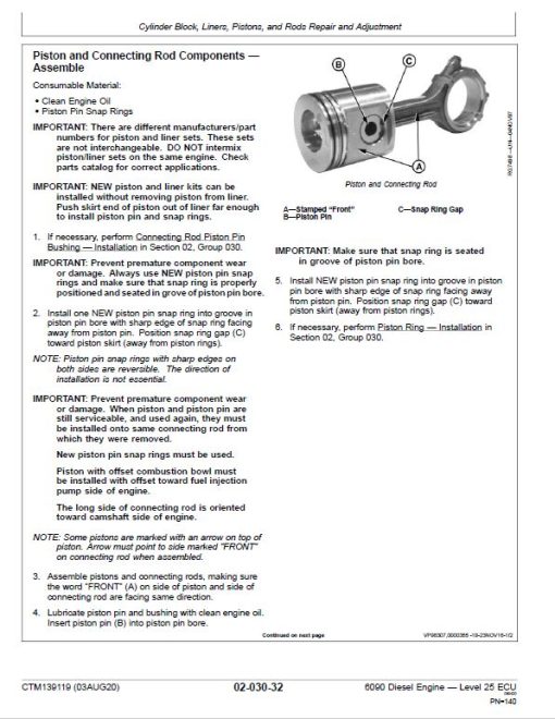 John Deere 6090 Diesel Engine Level 25 ECU Component Technical Manual (CTM139119) - Image 6