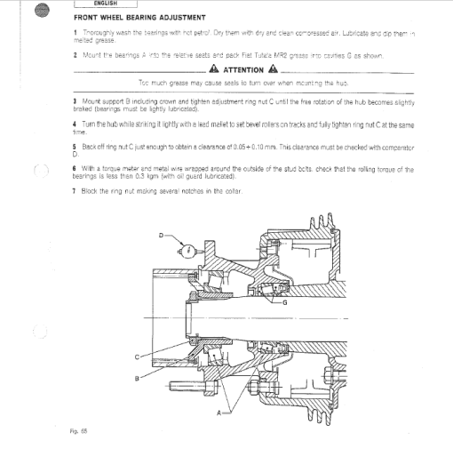 OM Pimespo DI50CH, DI60C, DI70C and DI80C Forklift Workshop Manual - Image 7