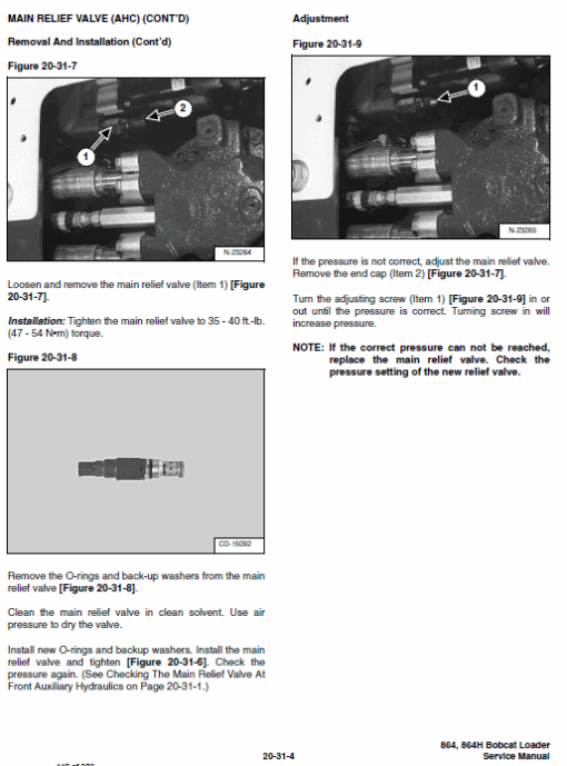 Bobcat 864 and 864H Skid-Steer Loader Service Manual - Image 5