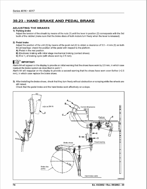 OM Pimespo XE12, XE15 and XE18 Series 4016 , 4017 Forklift Workshop Repair Manual - Image 6