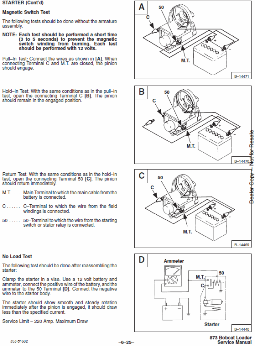 Bobcat 873 Skid-Steer Loader Service Manual - Image 7