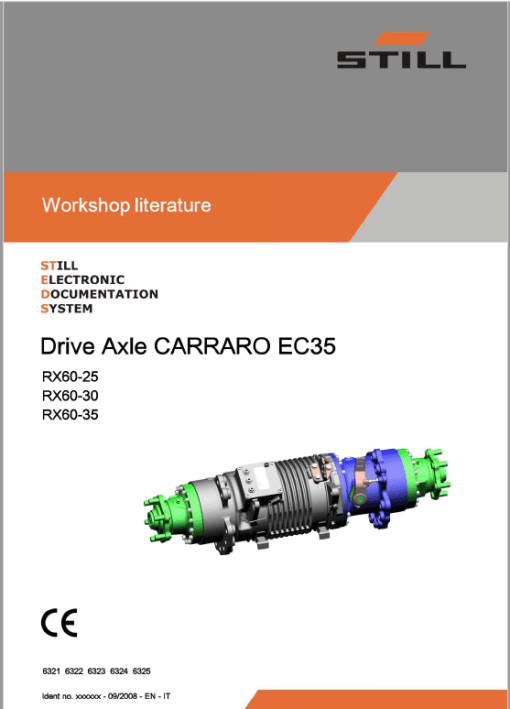 Still Electric Forklift Truck RX60: Model RX60-25, RX60-30, RX60-35 Repair Manual - Image 3