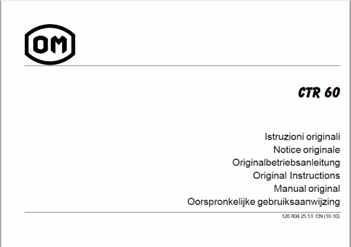 OM PIMESPO FIAT CTR 250, CPF 200, CTR 60 Workshop Repair Manual - Image 4