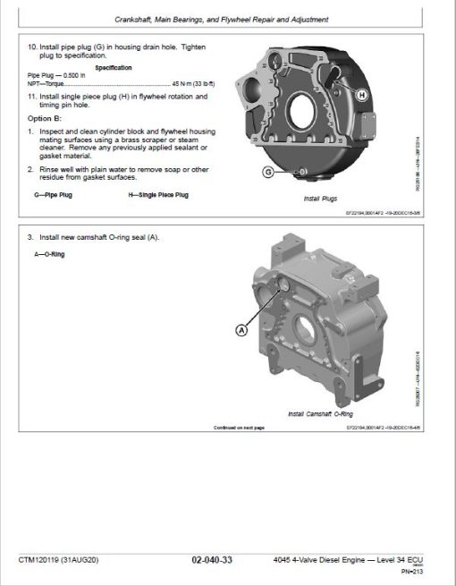 John Deere 4045 4-Valve Diesel Engine Level 34 ECU Service Repair Manual (CTM120119) - Image 6