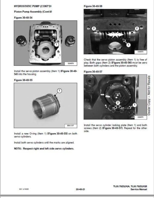 Bobcat TL30.70 versaHANDLER Telecospic Service Repair Manual - Image 6