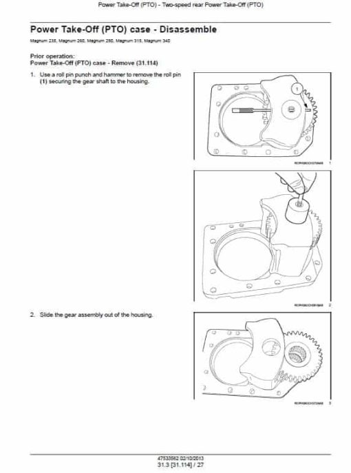 Case 235, 260, 290, 315, 340, 370 Magnum Tractor Service Manual - Image 6