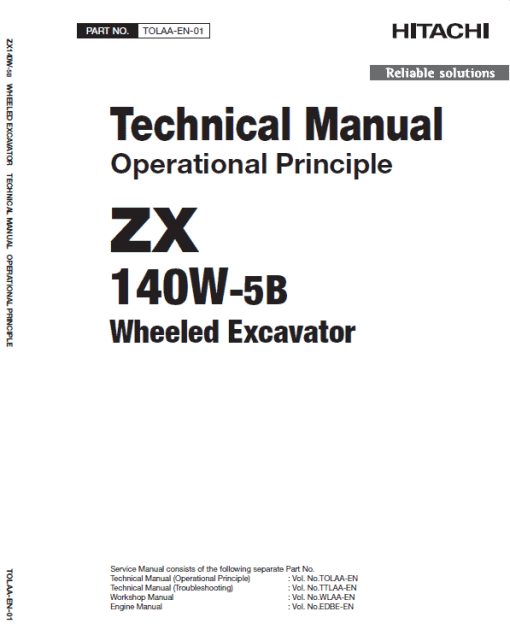 Hitachi ZX140W-5B Excavator Service Repair Manual - Image 2