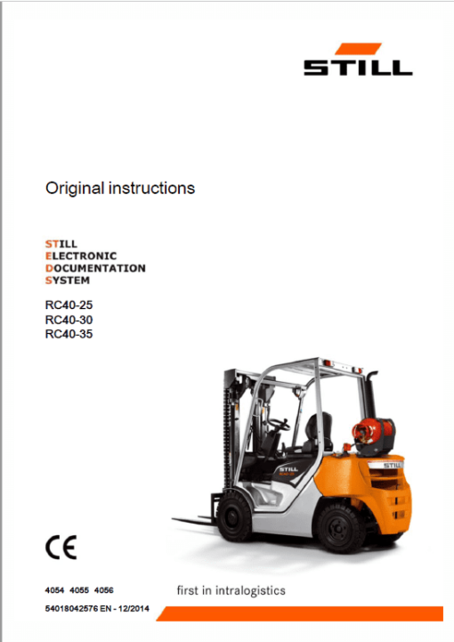 Still Diesel LPG Forklift Trucks RC40: RC40-25, RC40-30, RC40-35 Workshop Manual - Image 5