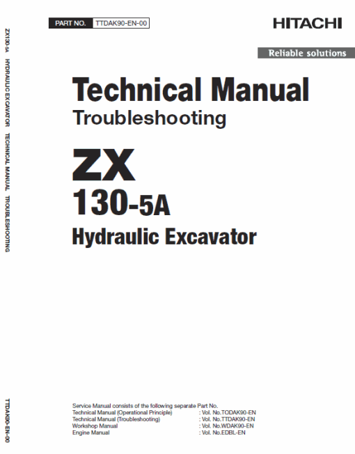 Hitachi ZX130-5A Excavator Service Repair Manual - Image 6