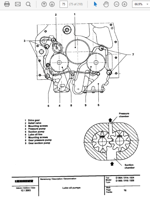 Liebherr Diesel Engine D904 - D906, D914 - D916, D924 - D926 Manual TM-1849 & TM-2223 - Image 7