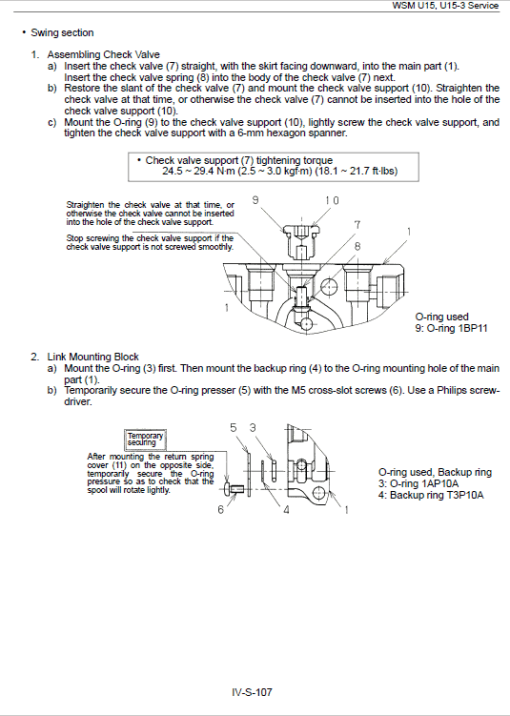 Kubota U15, U15-3 Excavator Workshop Manual - Image 5